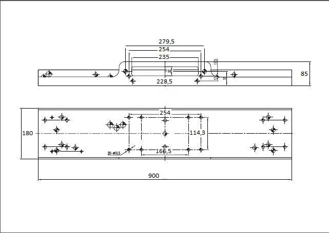 Vinssin Asennuslevy 900mm