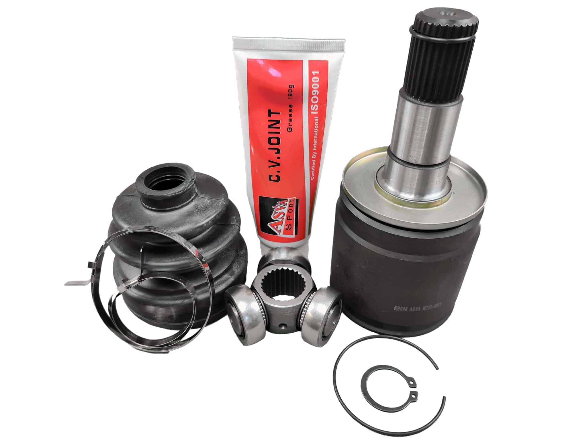 Pajeron cv-nivelen kaikki osat.