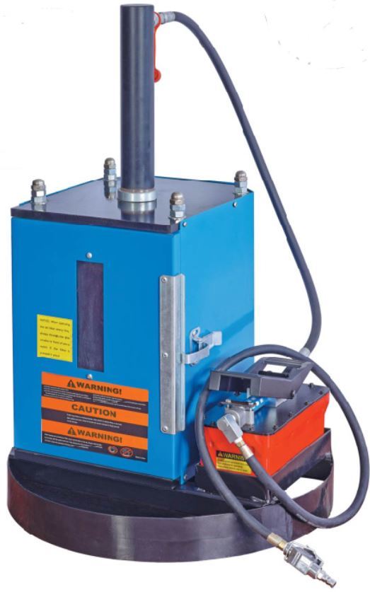 Isokokoinen sininen öljynsuodatinprässi