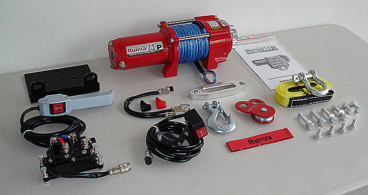 Runva sähkövinssi mönkijään ja kaikki lisävarusteet