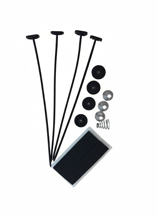 Sähköflektin kiinnikesarja, kaikki osat