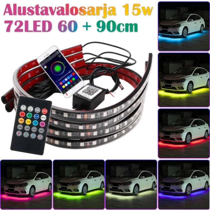 Led-valonauha 5050 Alustavalosarja 15w 72LED 60 + 90cm kaukosäätimellä
