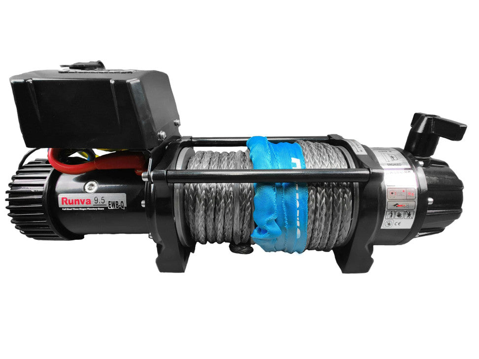 Runva Sähkökäyttöinen vinssi 9.5 EWB-Q Black Edition 11XP Dyneema 12V