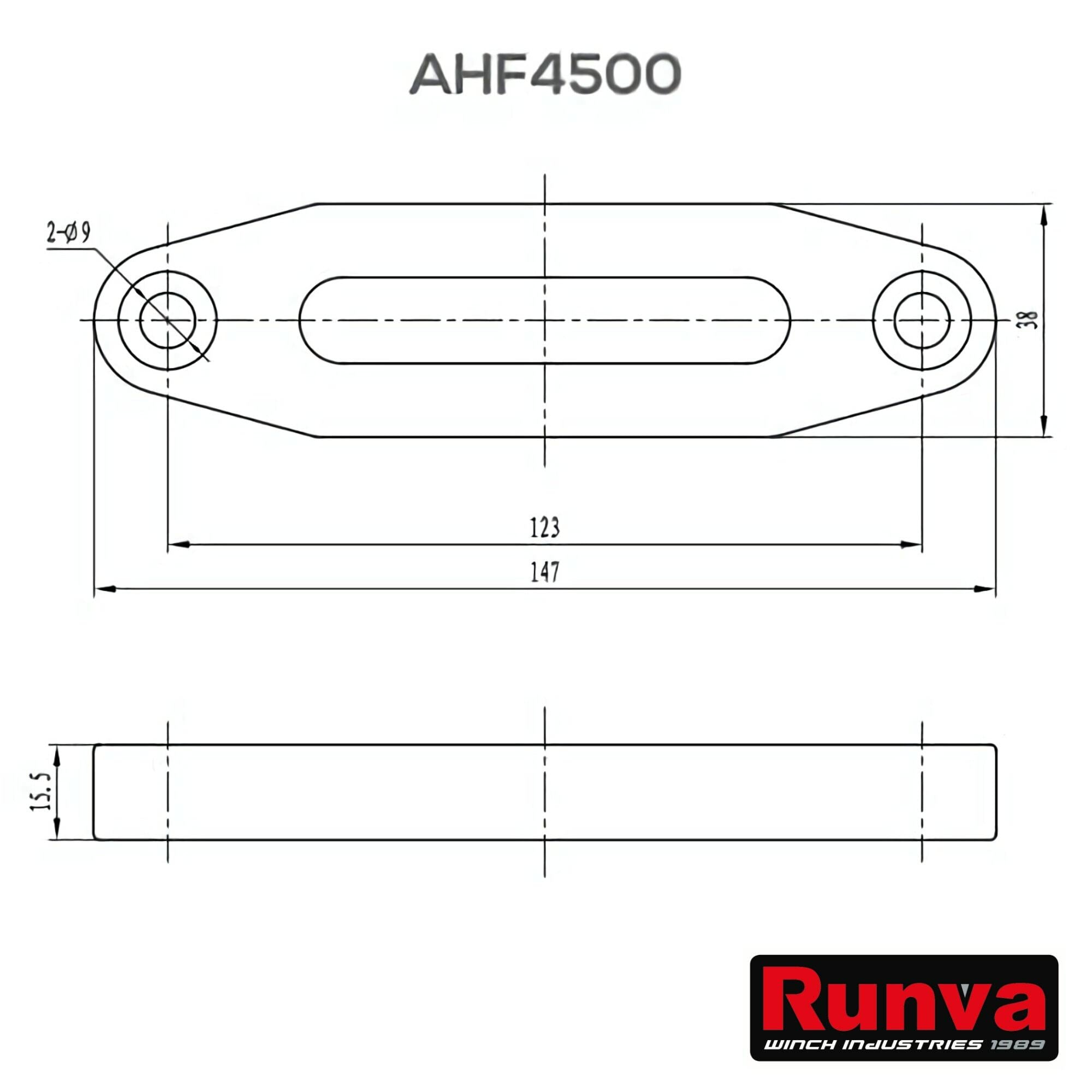 Liukukita 123mm AHF4500