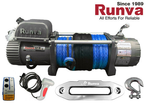 Runva EWX 12000U Sähkövinssi 12v/24v (5443kg) köydellä