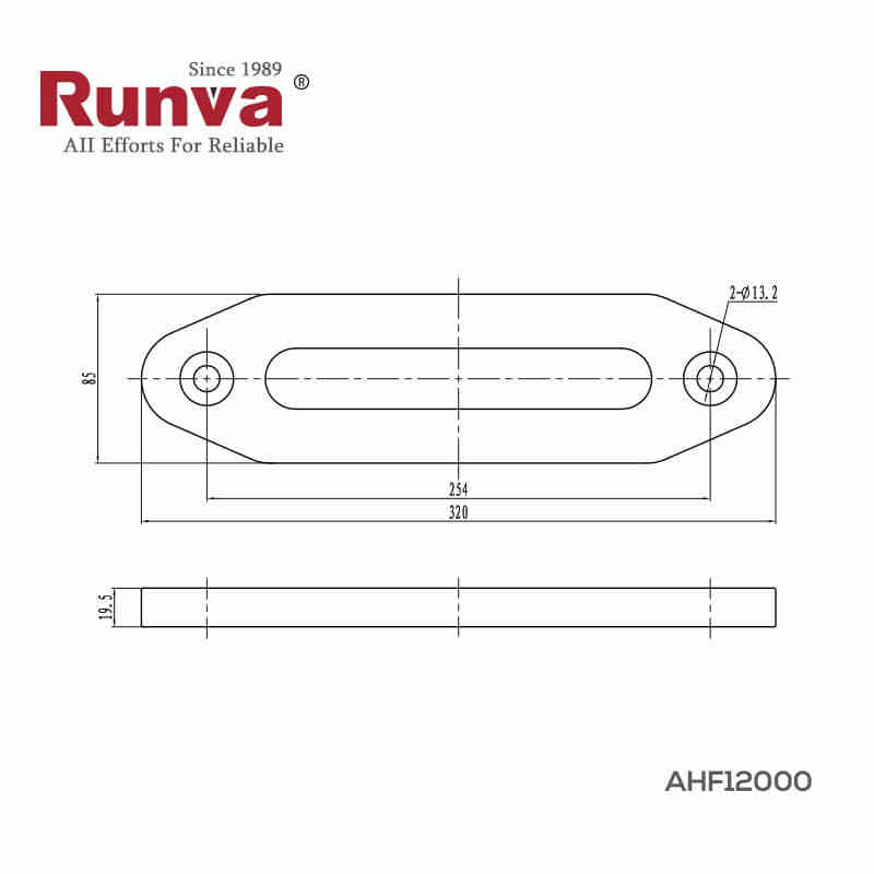 Vinssin Liukukita alumiinia RUNVA, köydelle 254mm