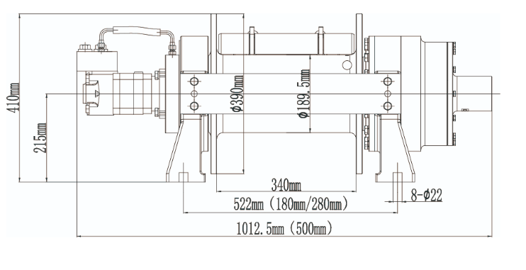 Runva HWE100 Hydraulivinssi, 9800kg (10T)