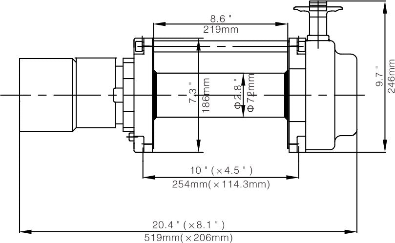 Runva hydraulivinssi HWN10,000 4536kg  10000 LBS sekä kaikki varusteet kuten langallinen vinssin kauko-ohjain. Mukana myös langaton kauko-ohjain sekä rullakita. Tämä hydraulivinssi on varustettu vaijerilla.