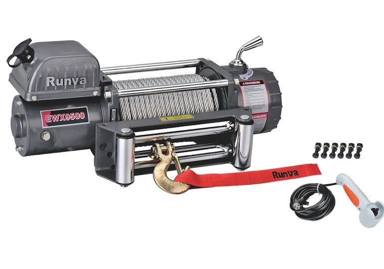 runva-sähkövinssi ewx9500q 12v ja kauko-ohjain