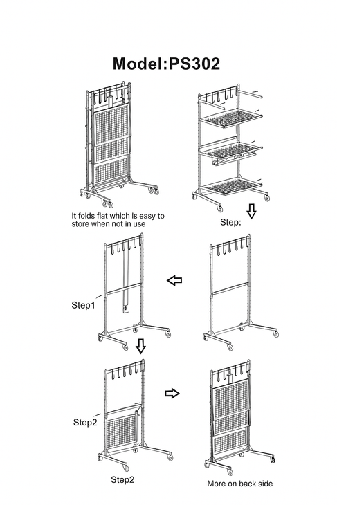 Työkaluhylly renkailla-kaavakuva