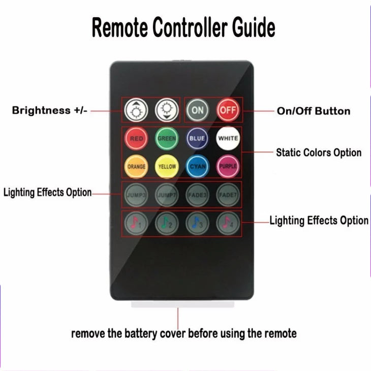 lad autonalustavalosarja kaukosäätimellä