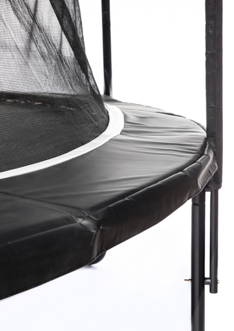 Trampoliini iSport Air Black 4,3 m 104 jousinen trampoliini turvaverkolla
