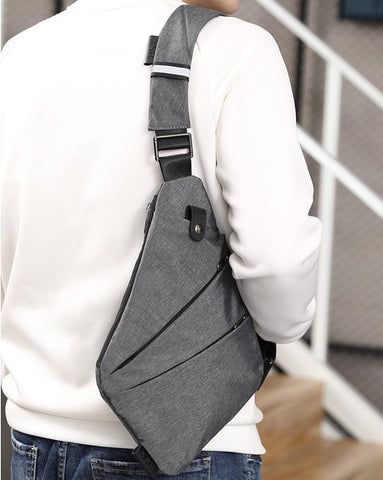 Crossbody olkalaukku varkaudenesto